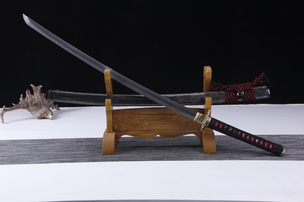 2023002袖红刀（武士刀）T10烧刃研磨