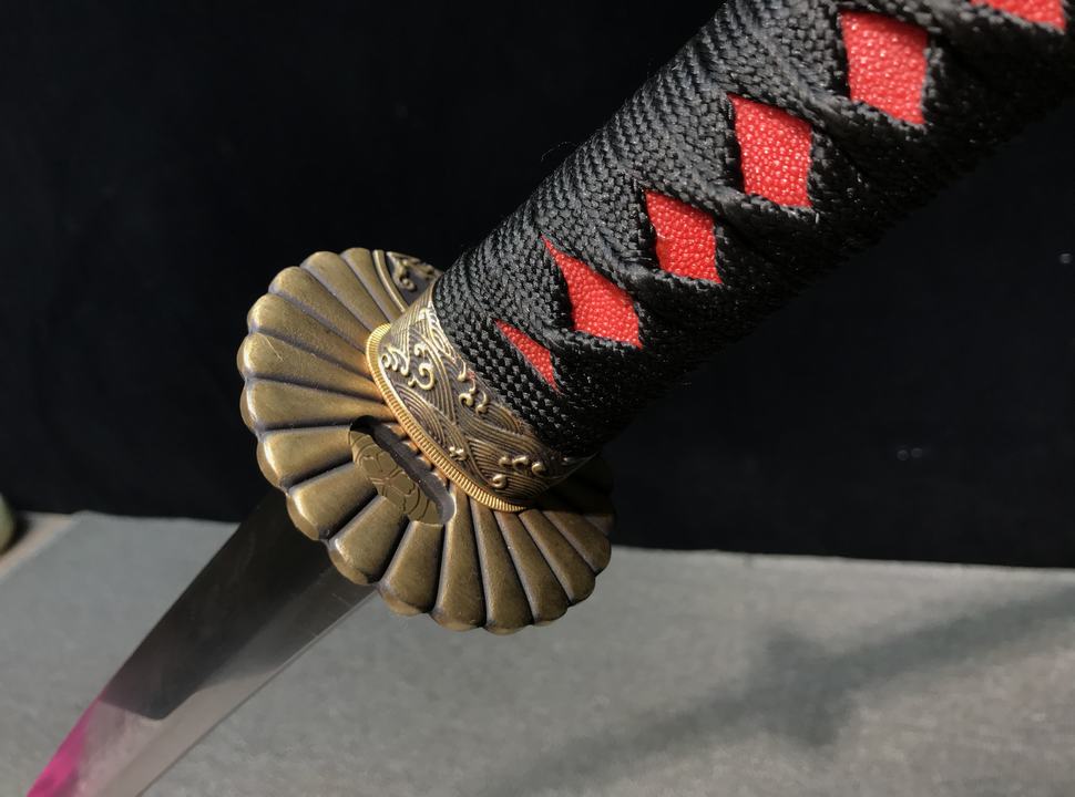 m T10焼刃花梨木連体居合武士刀 26寸T10焼刃シリーズ鋭利版花梨木一帰墟太刀 古兵器