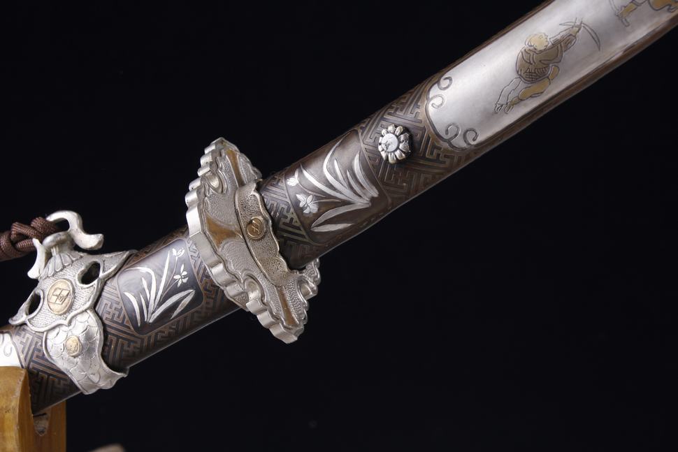 T 10焼刃-破水紋研磨灰武士刀『斗転星移』 日本刀