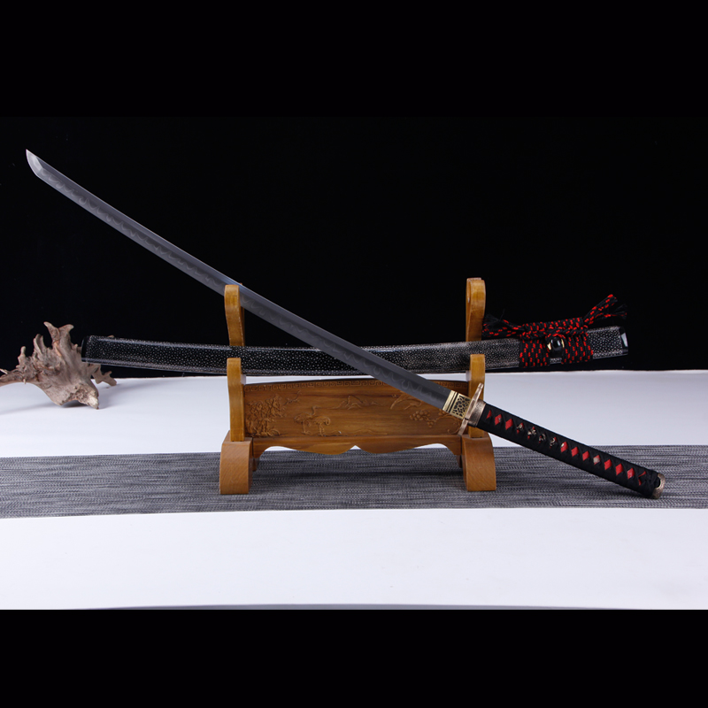 2023002袖红刀（武士刀）T10烧刃研磨